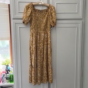Old Navy coral midi dress